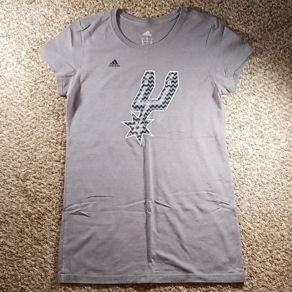 Adidas San Antonio Spurs Short Sleeve Shirt Size L